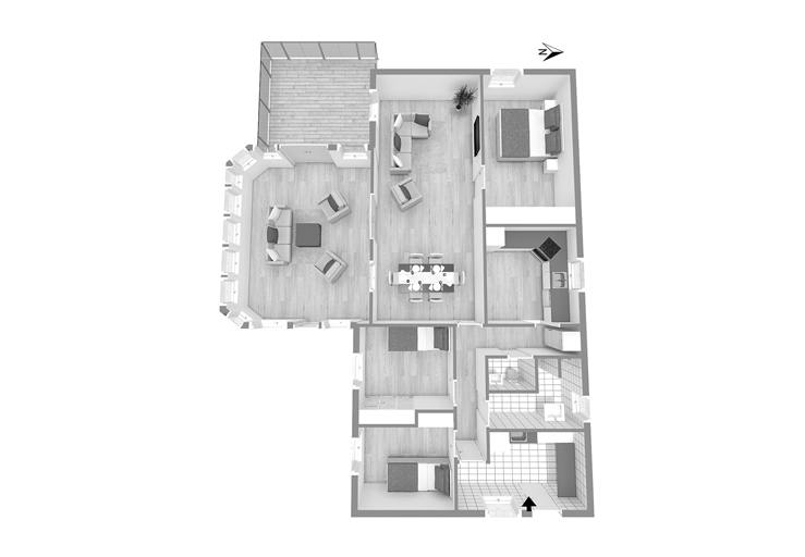 2D & 3D Floor Plans Designing & Conversions Services - After
