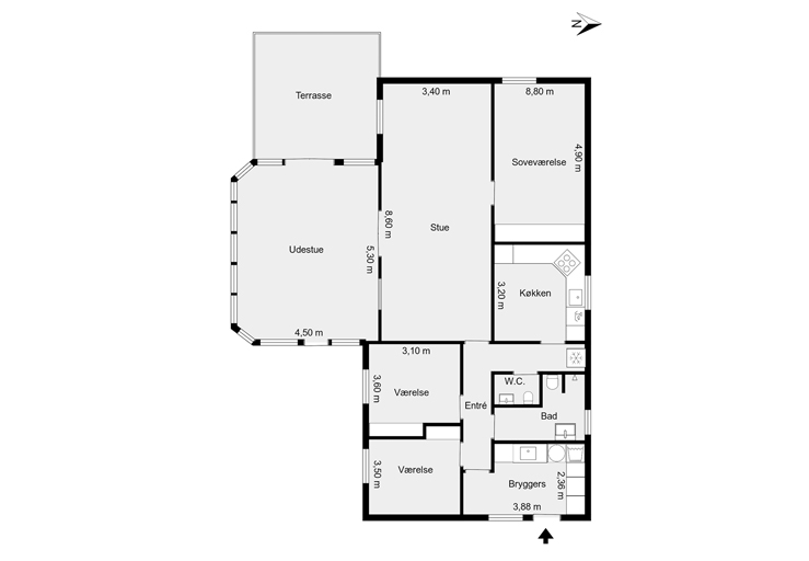 2D & 3D Floor Plans Designing & Conversions Services - Before